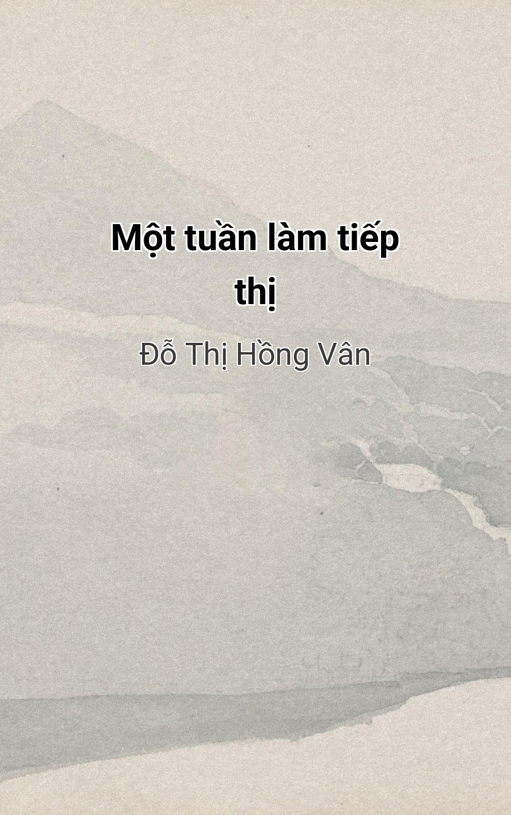 Một Tuần Làm Tiếp Thị