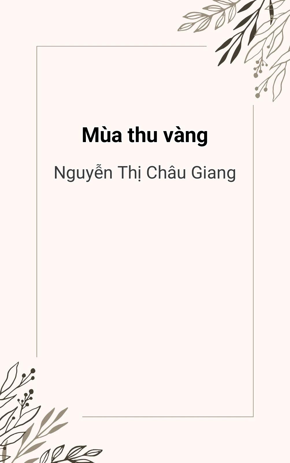 Mùa Thu Vàng