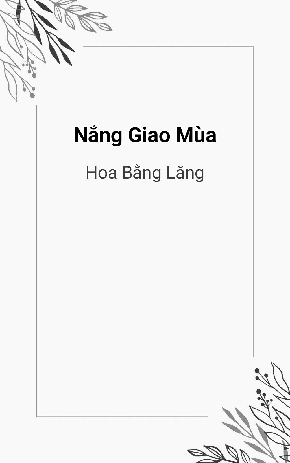 Nắng Giao Mùa
