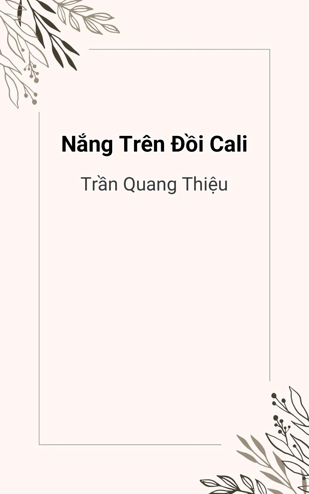 Nắng Trên Đồi Cali