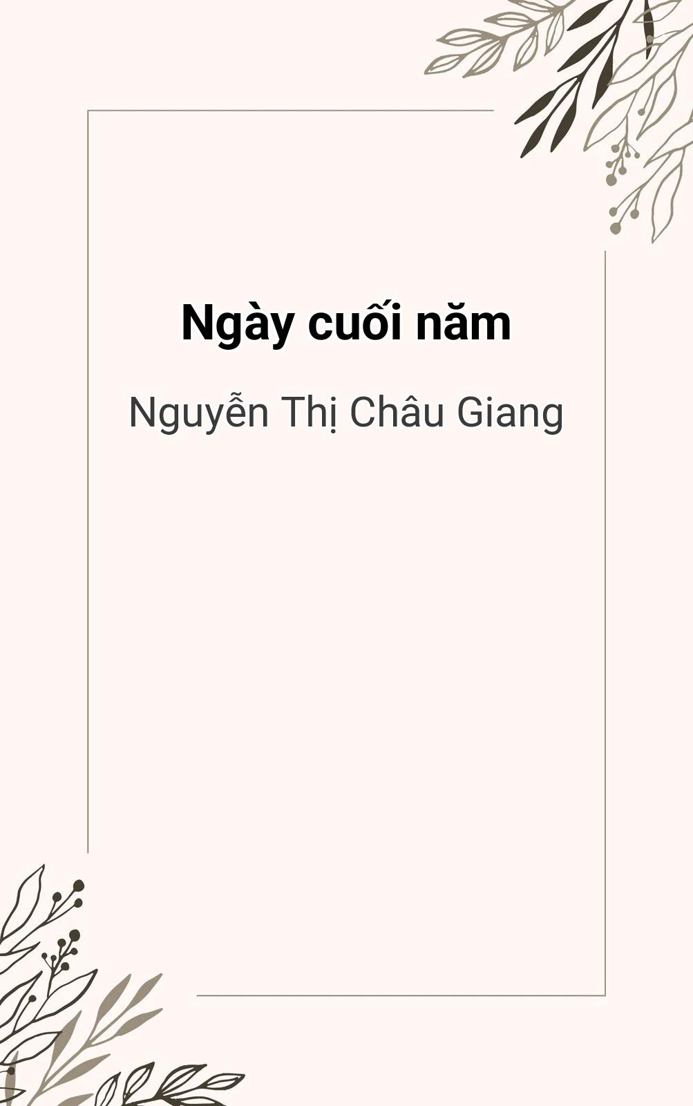 Ngày Cuối Năm
