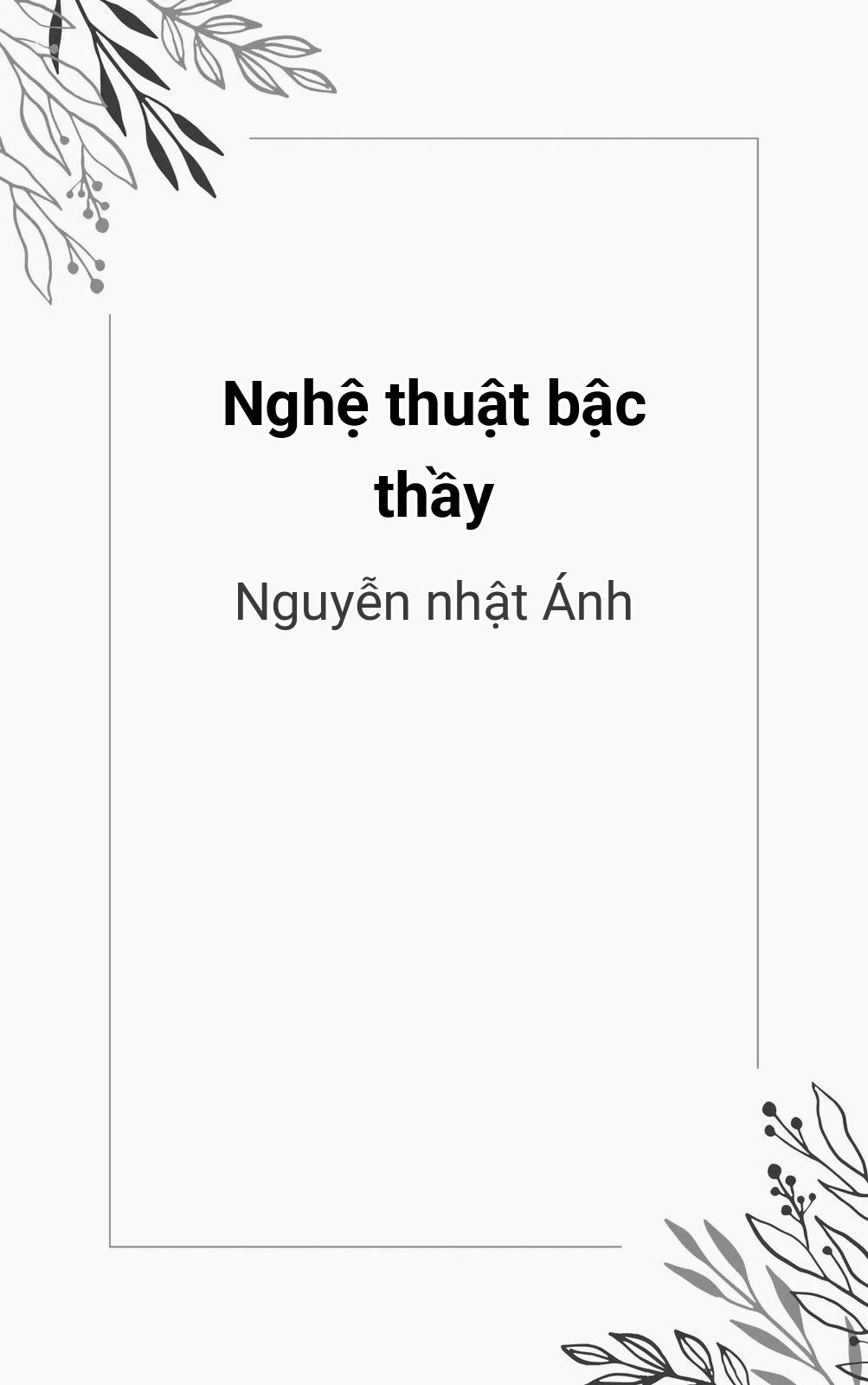 Nghệ Thuật Bậc Thầy