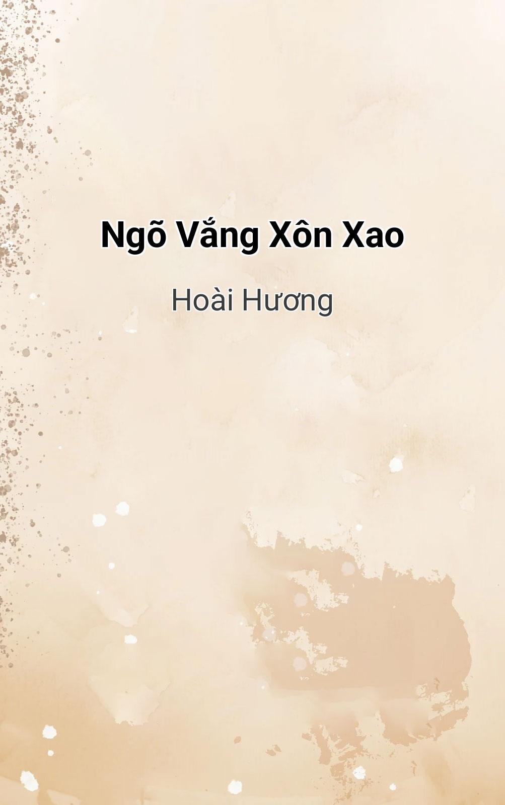 Ngõ Vắng Xôn Xao