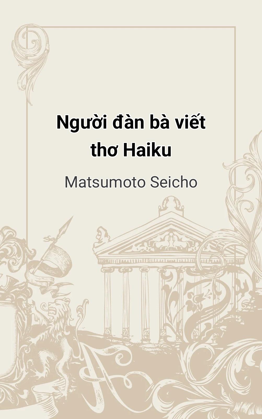 Người Đàn Bà Viết Thơ Haiku