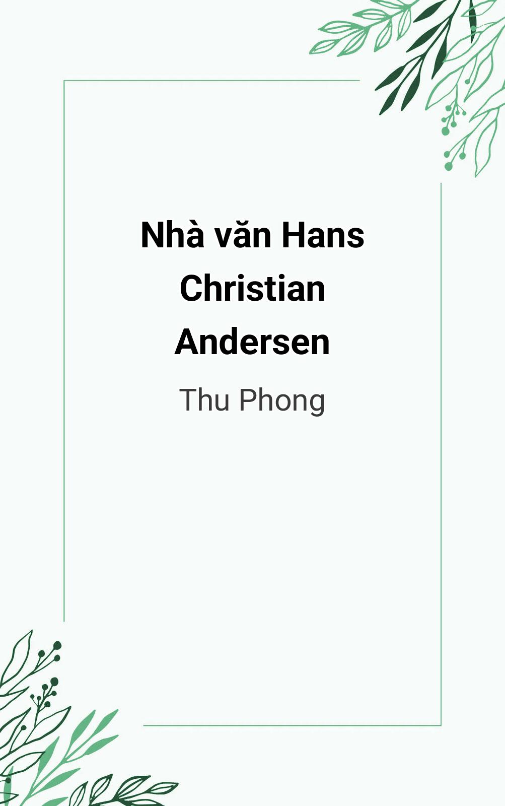 Nhà Văn Hans Christian Andersen