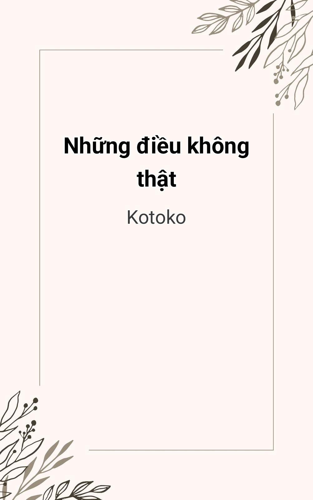 Những Điều Không Thật
