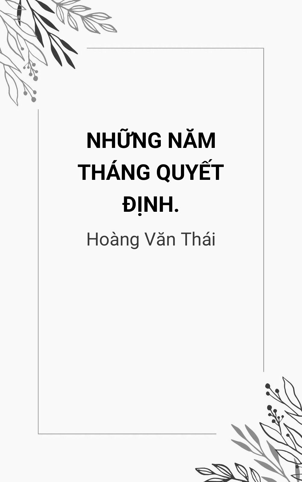 Những Năm Tháng Quyết Định.