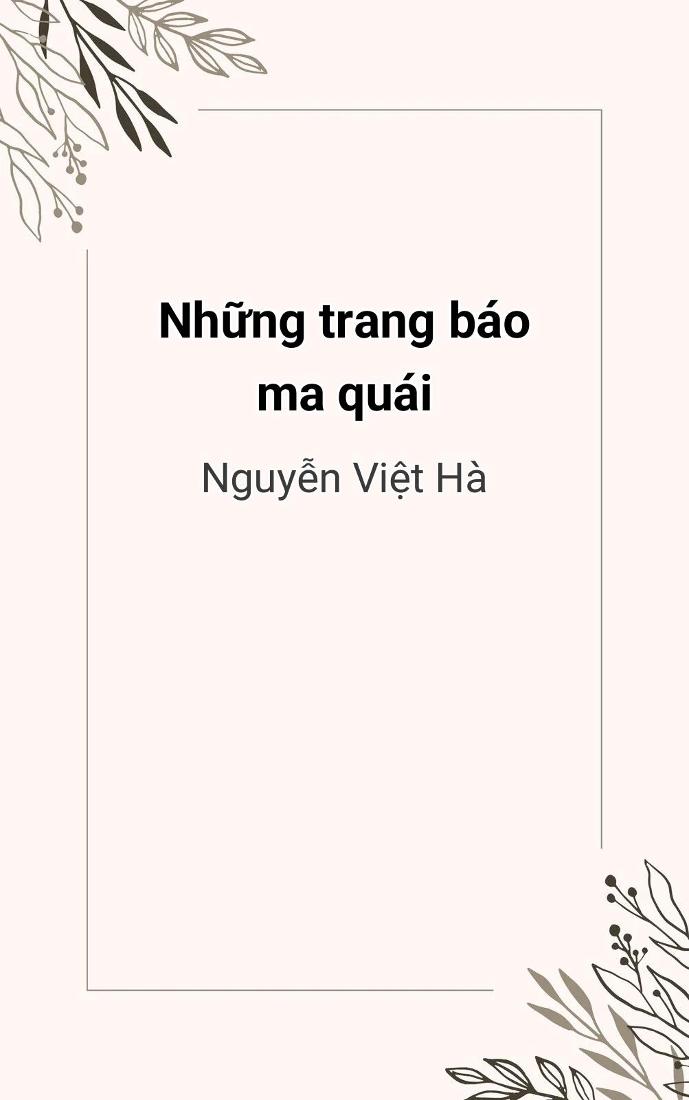 Những Trang Báo Ma Quái