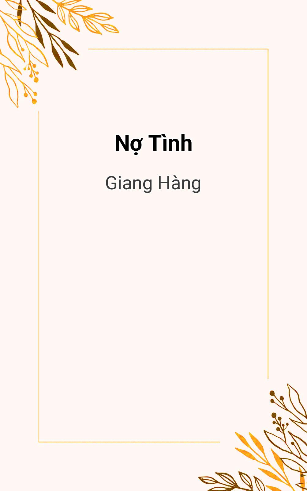 Nợ Tình