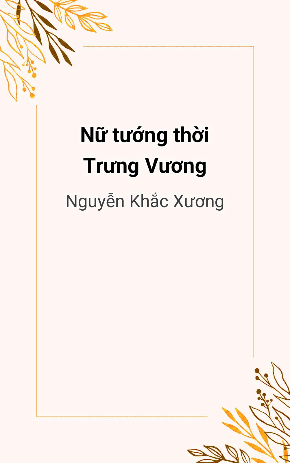 Nữ Tướng Thời Trưng Vương