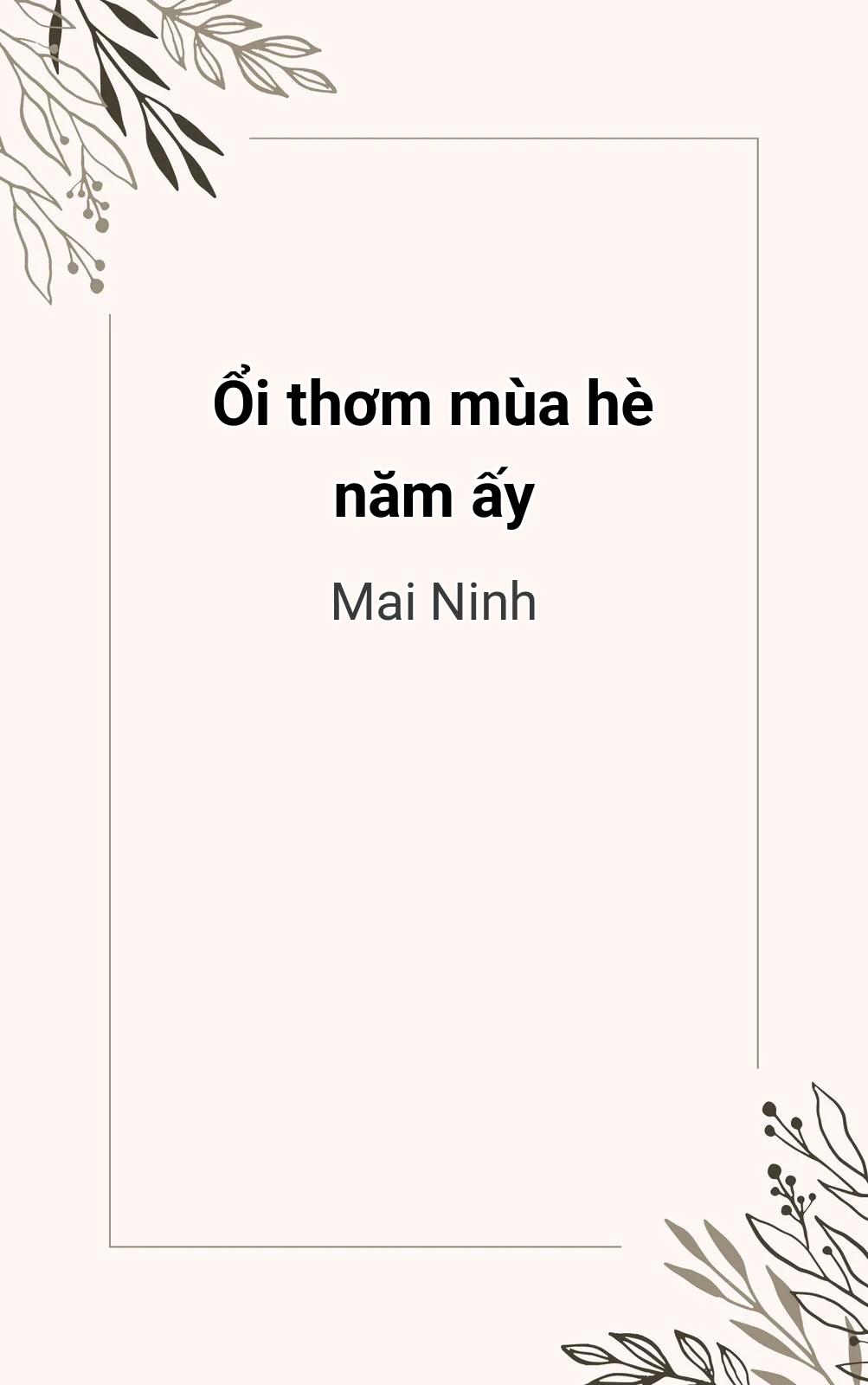Ổi Thơm Mùa Hè Năm Ấy