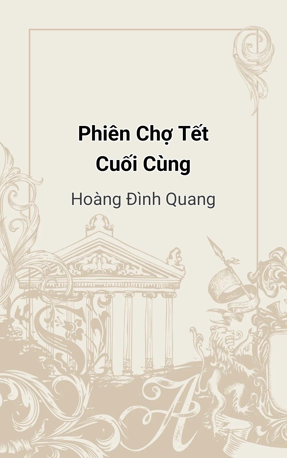 Phiên Chợ Tết Cuối Cùng