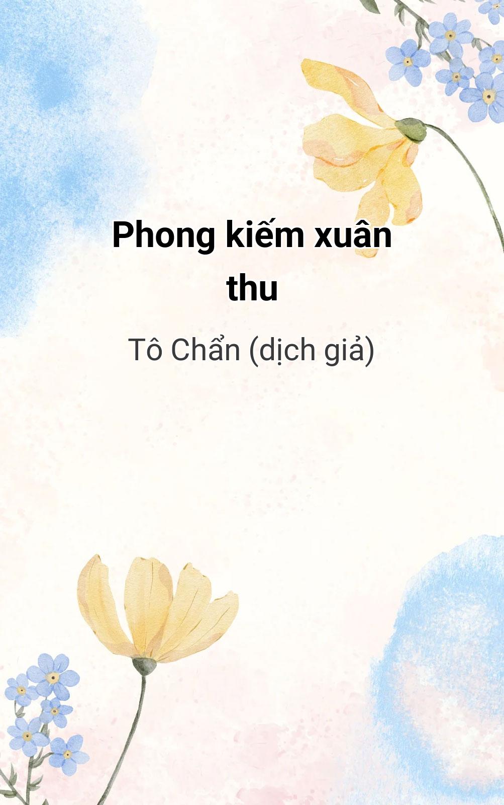Phong Kiếm Xuân Thu
