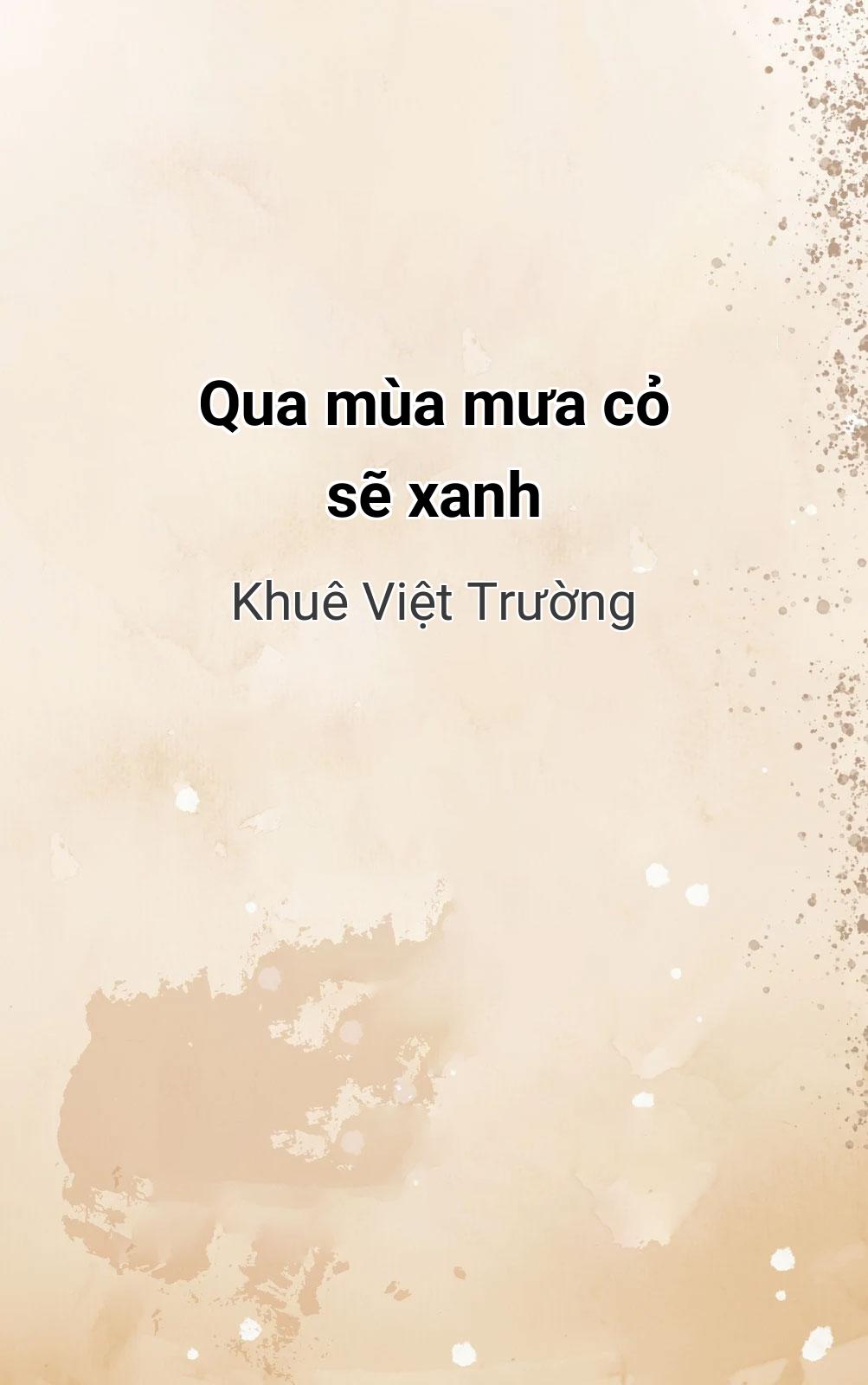 Qua Mùa Mưa Cỏ Sẽ Xanh