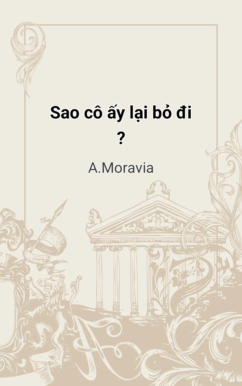 Sao Cô Ấy Lại Bỏ Đi ?