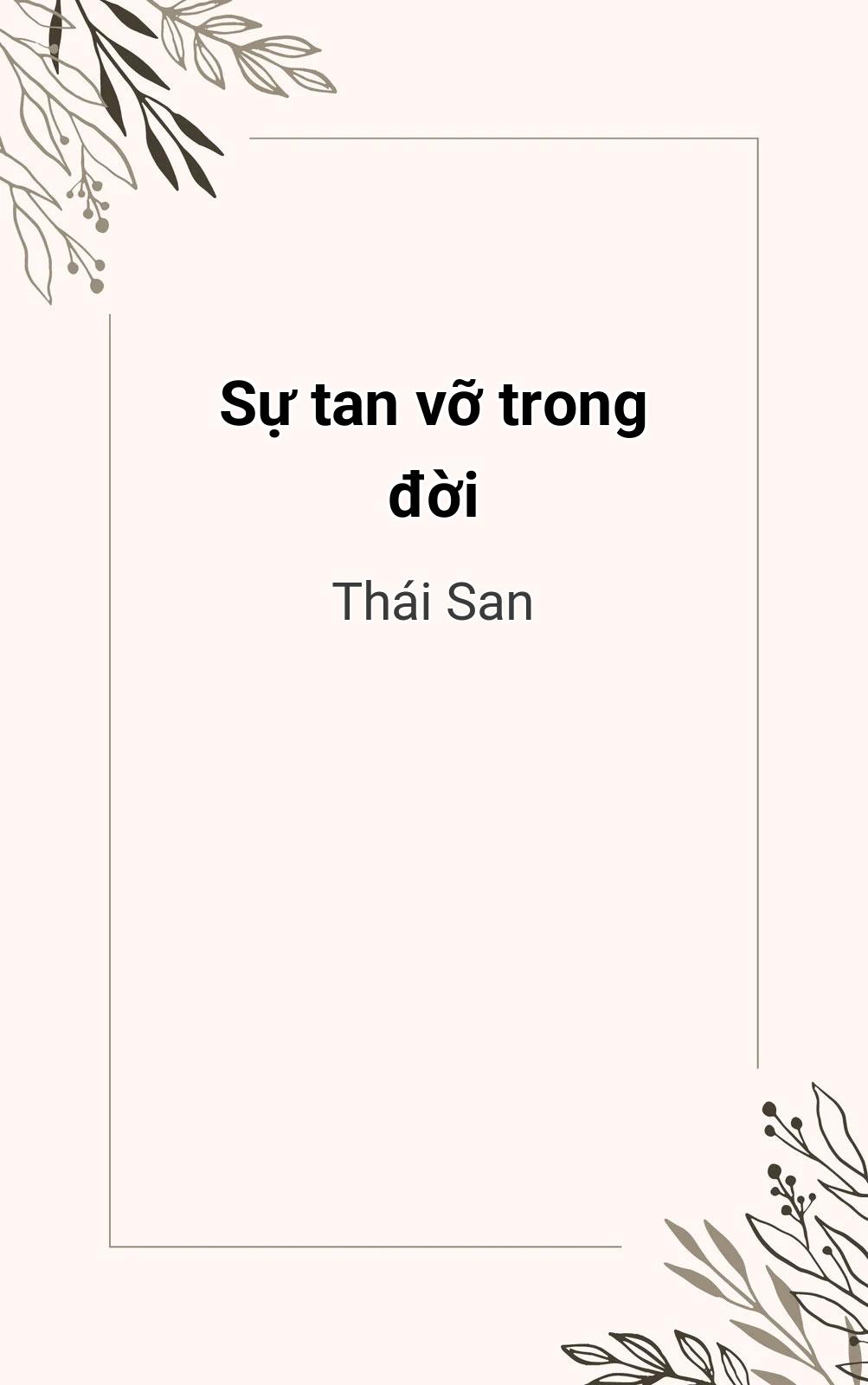 Sự Tan Vỡ Trong Đời