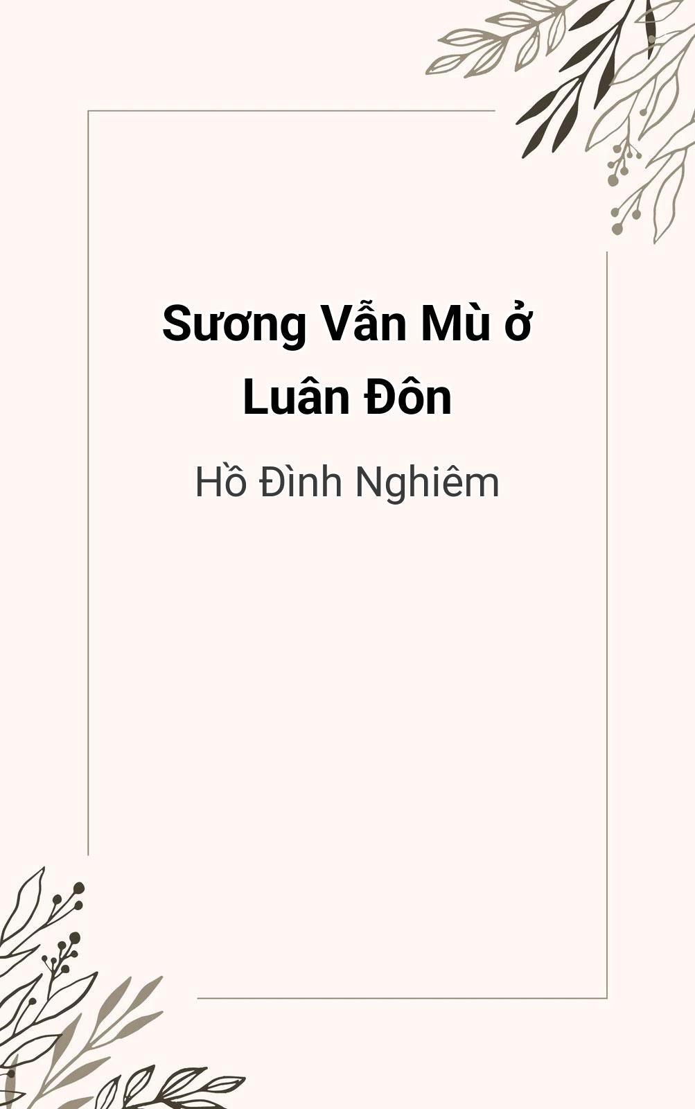Sương Vẫn Mù Ở Luân Đôn