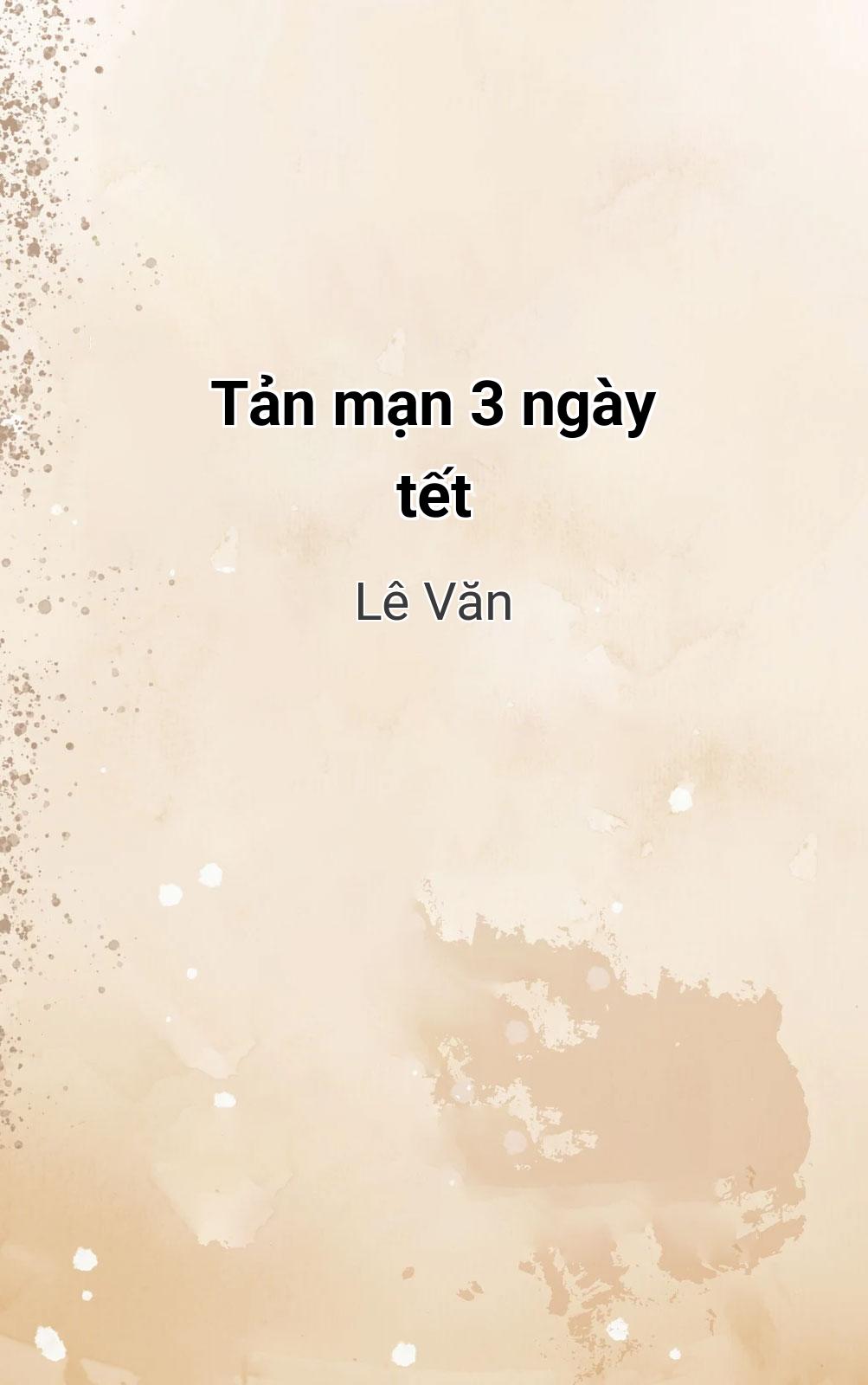 Tản Mạn 3 Ngày Tết