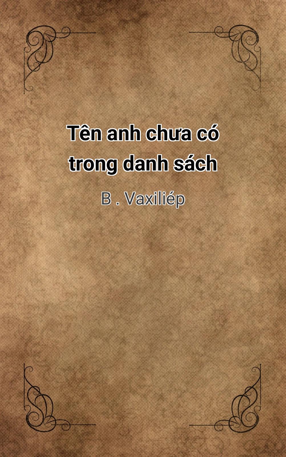 Tên Anh Chưa Có Trong Danh Sách