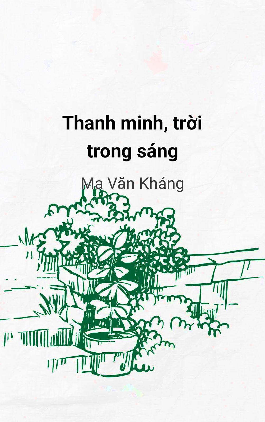 Thanh Minh, Trời Trong Sáng