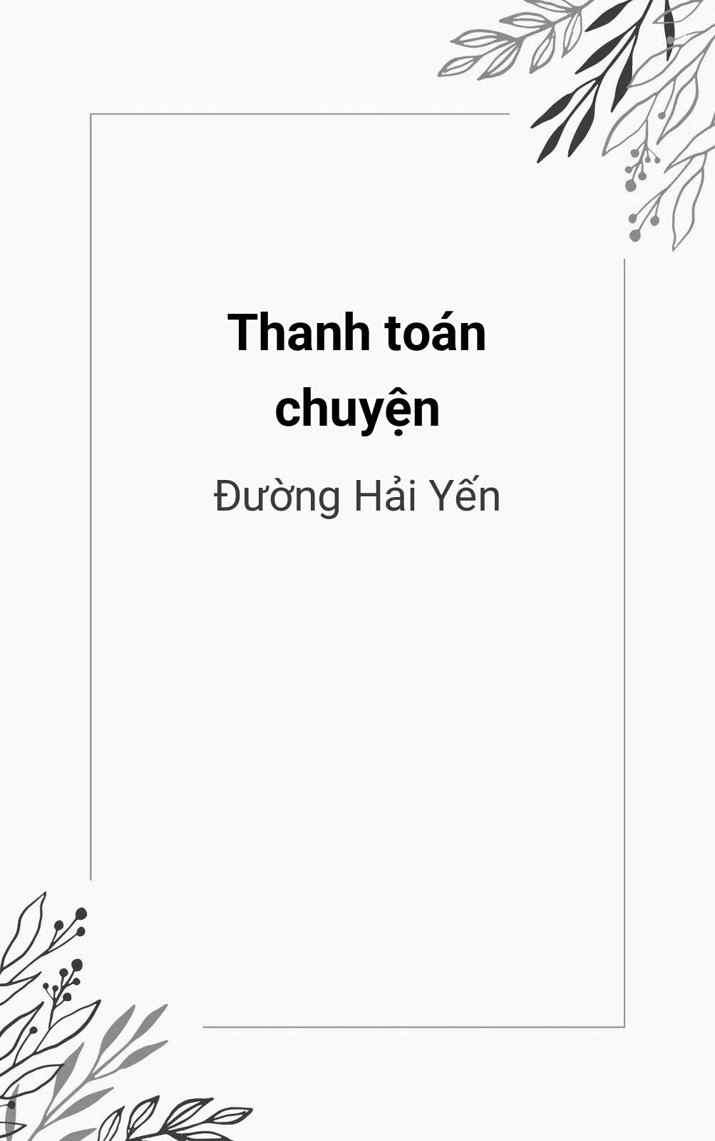 Thanh Toán Chuyện