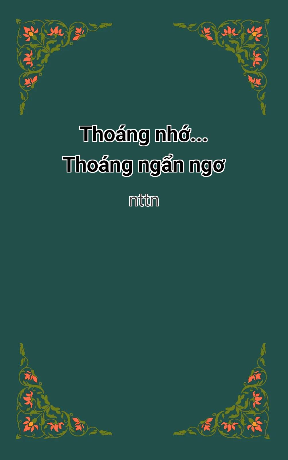 Thoáng Nhớ... Thoáng Ngẩn Ngơ