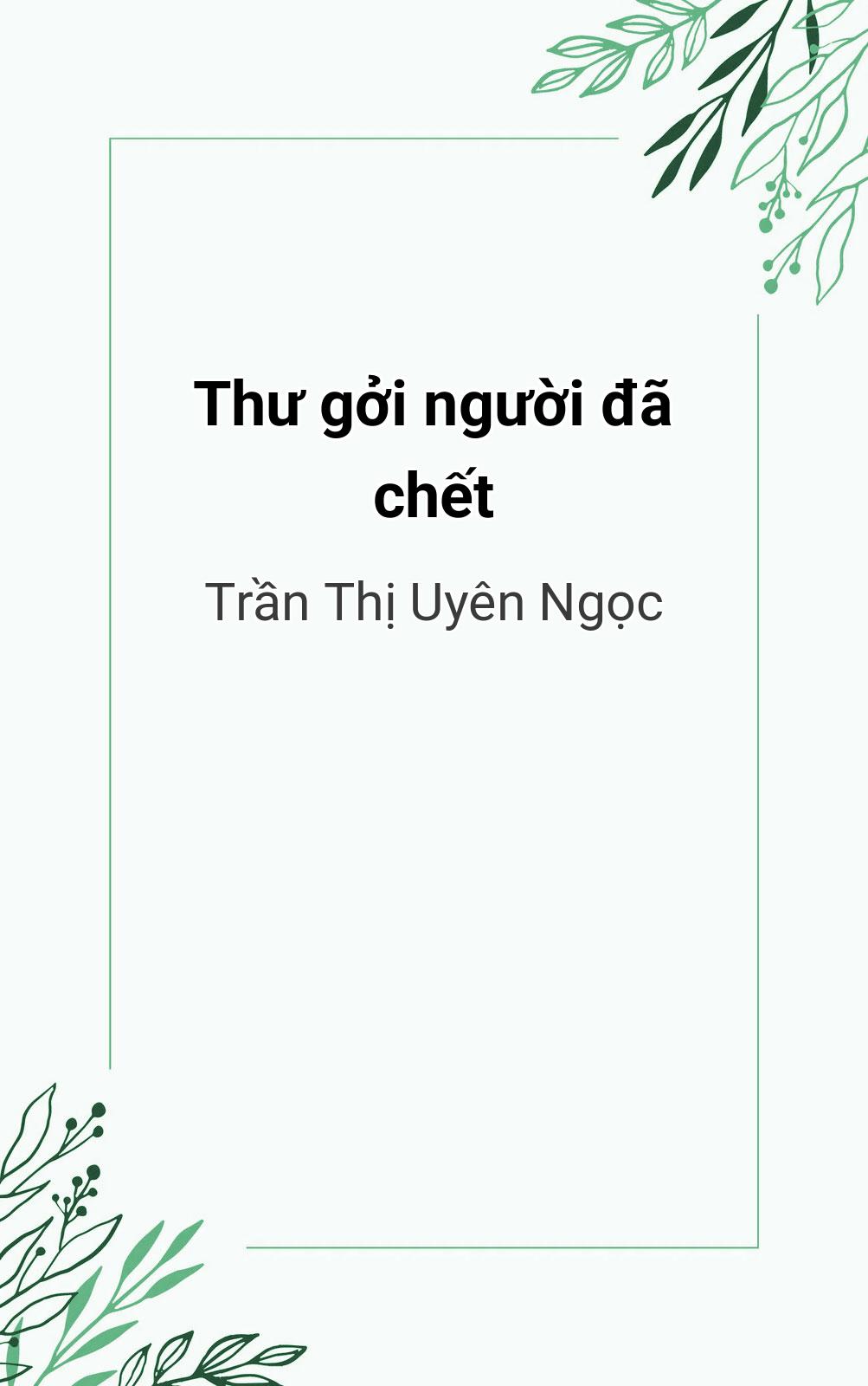 Thư Gởi Người Đã Chết