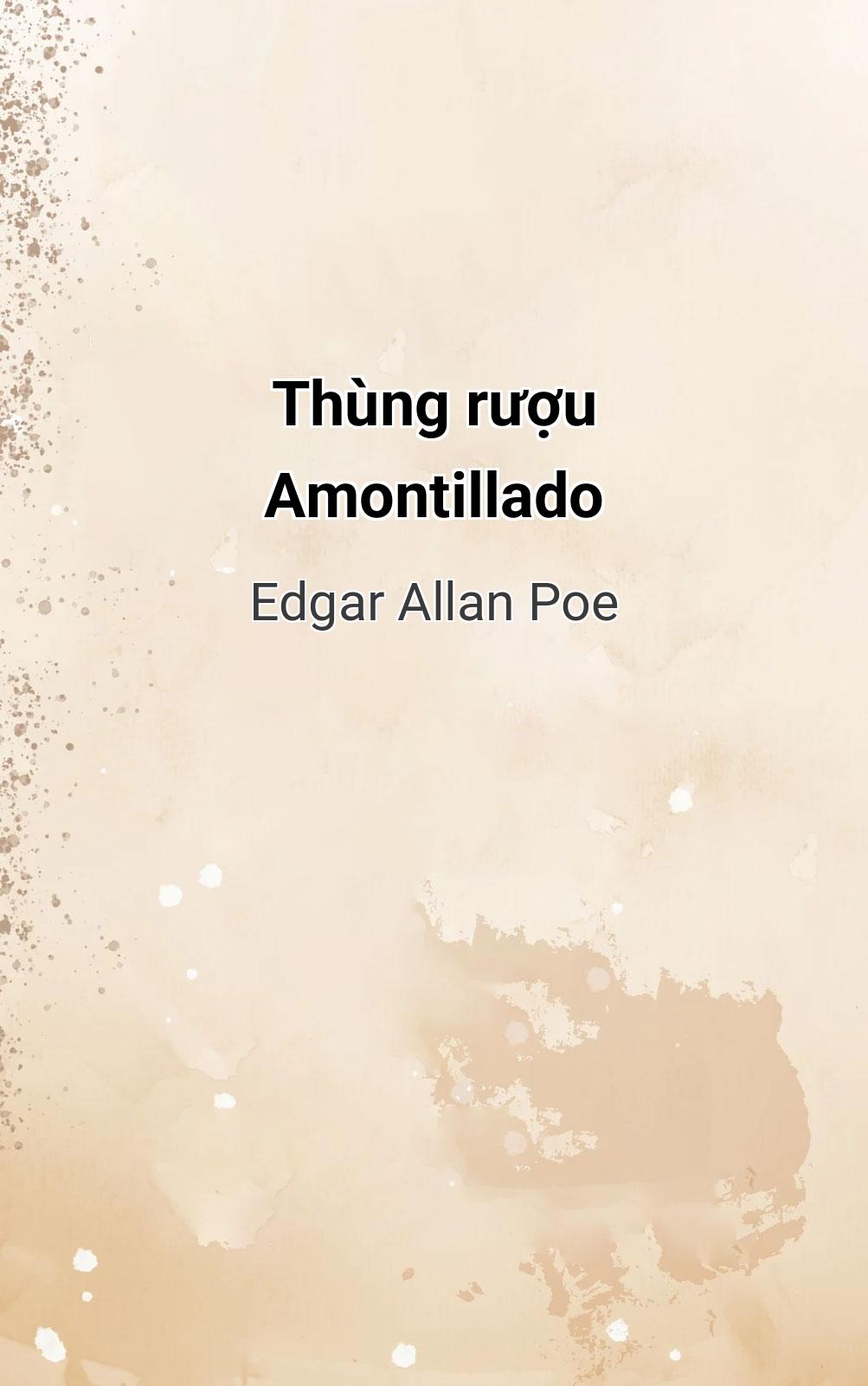 Thùng Rượu Amontillado