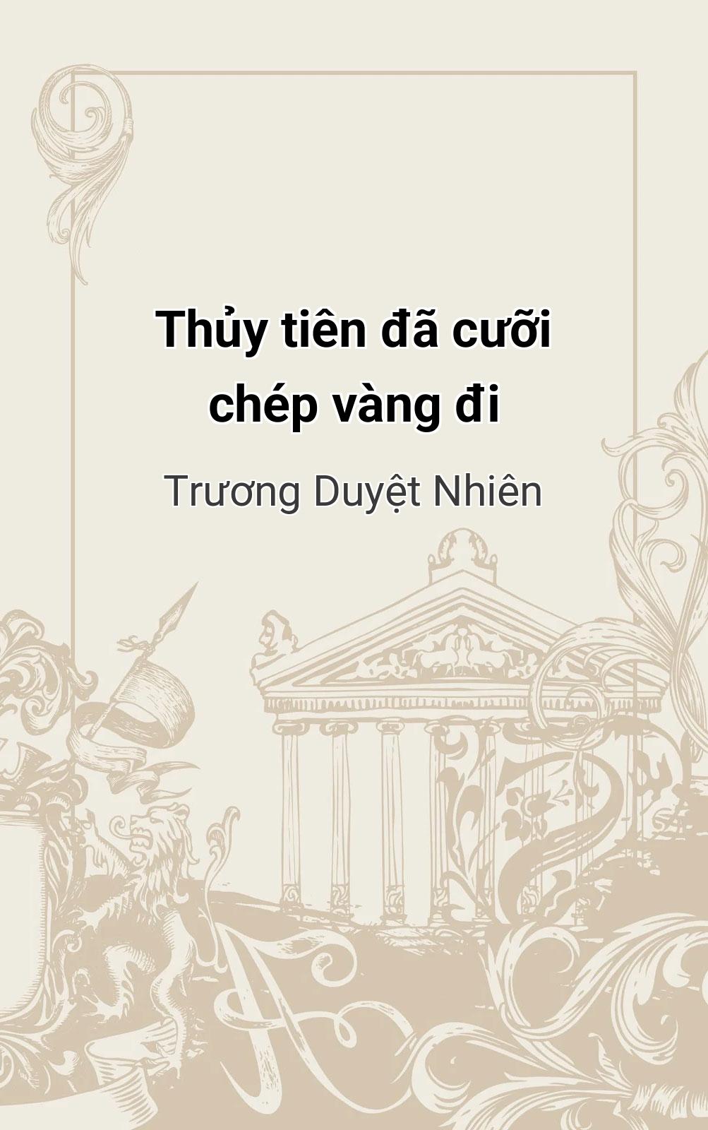 Thủy Tiên Đã Cưỡi Chép Vàng Đi