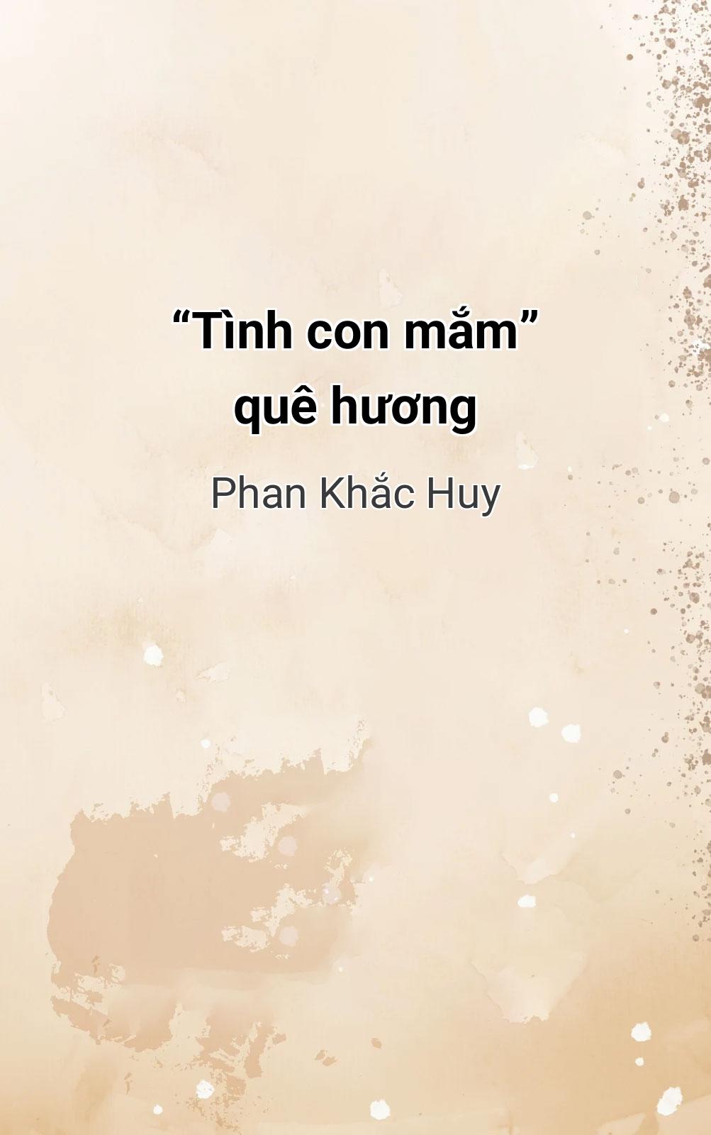 “Tình Con Mắm” Quê Hương