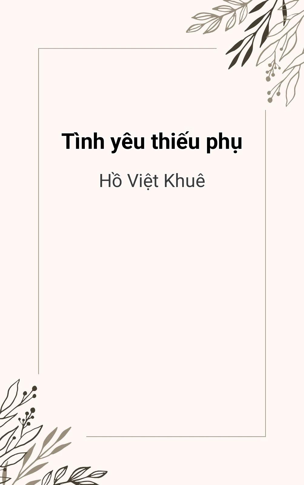 Tình Yêu Thiếu Phụ