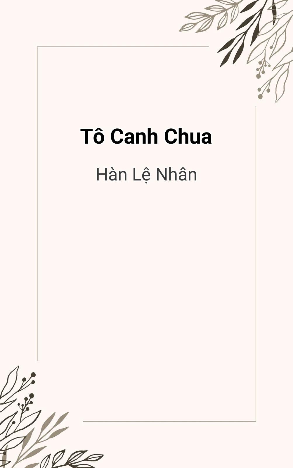 Tô Canh Chua