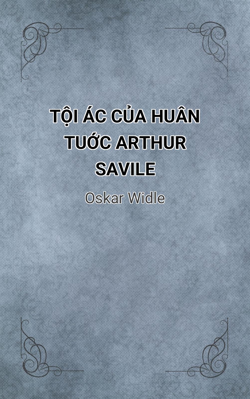 Tội Ác Của Huân Tuớc Arthur Savile