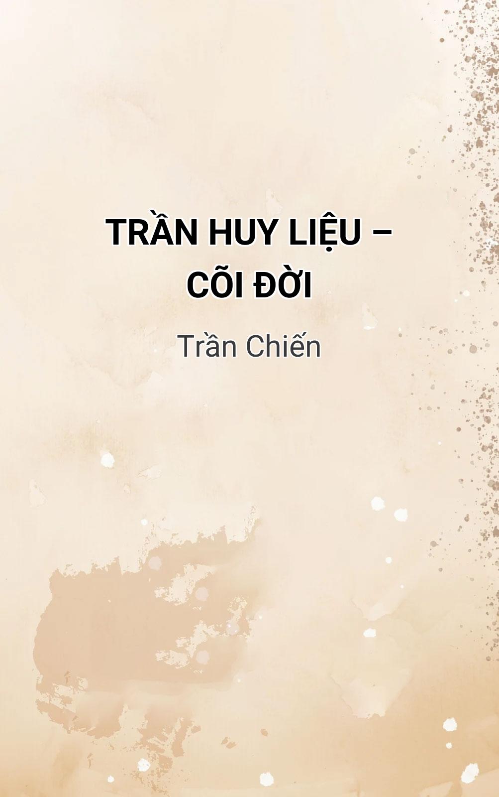 Trần Huy Liệu – Cõi Đời