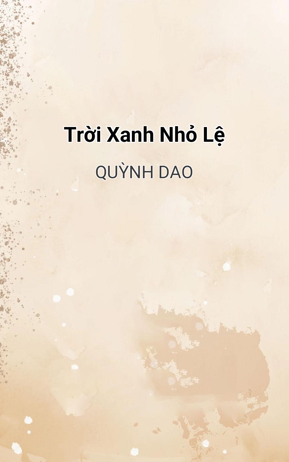 Trời Xanh Nhỏ Lệ