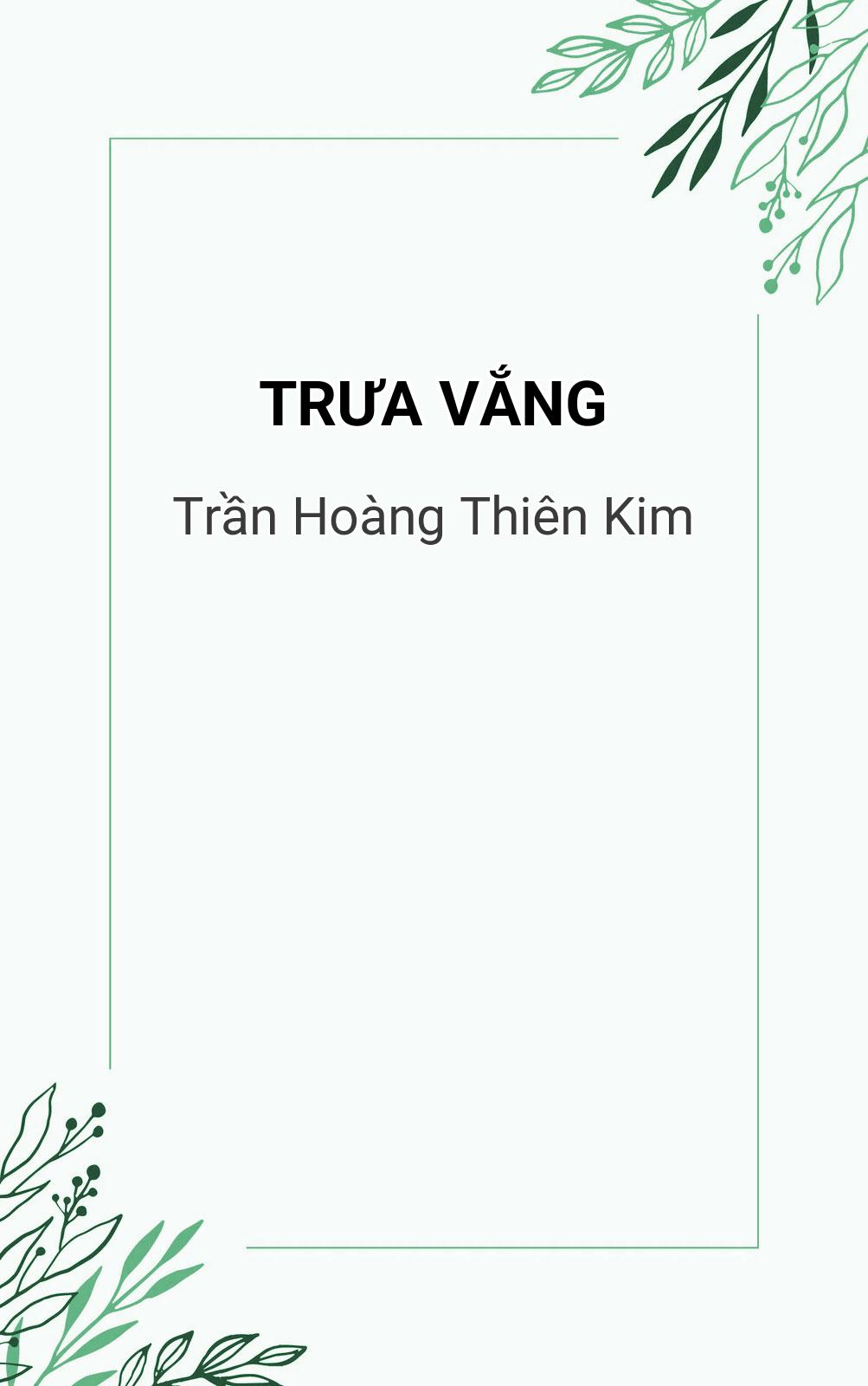 Trưa Vắng