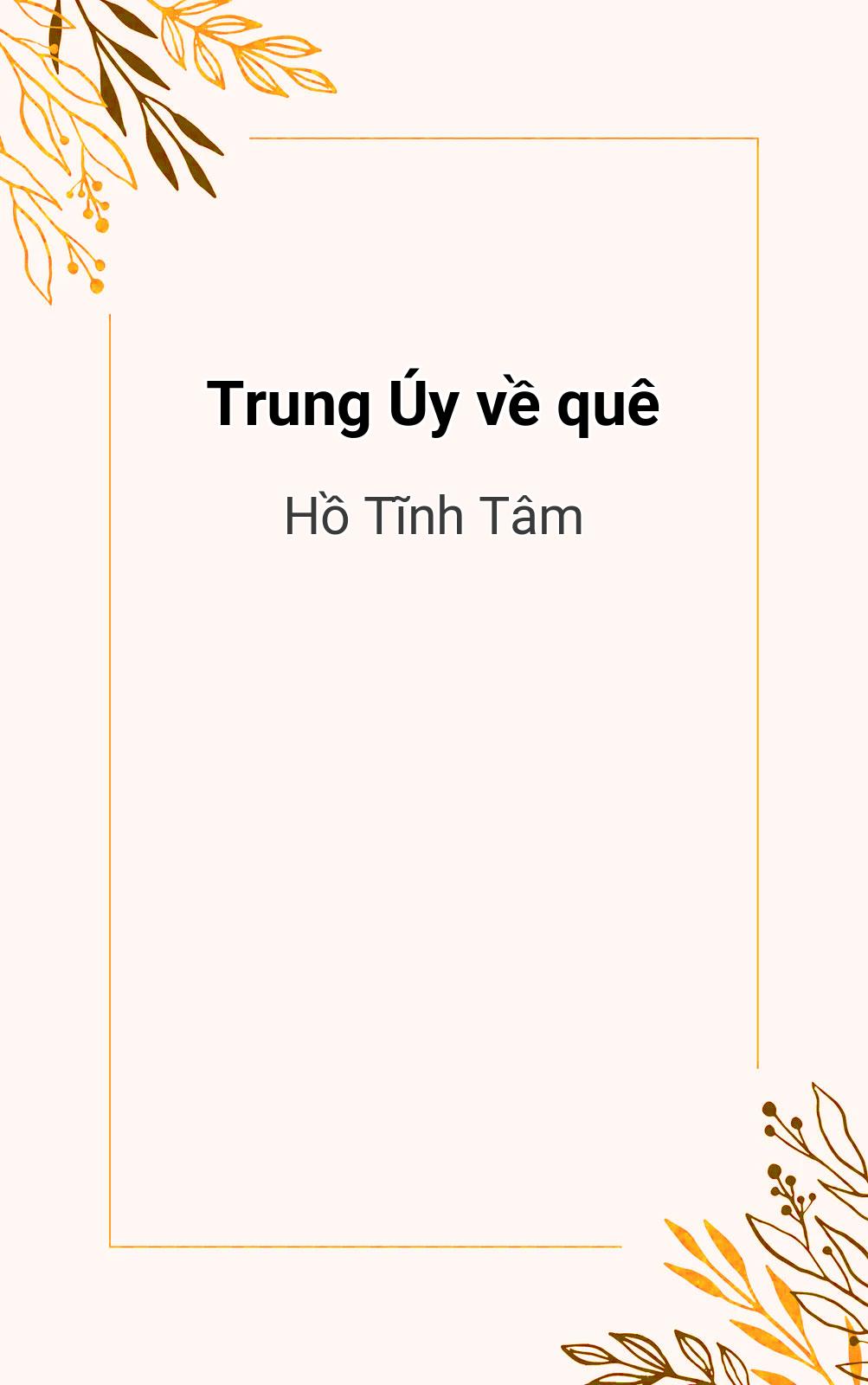 Trung Úy Về Quê