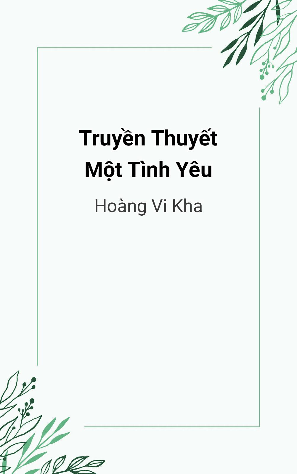 Truyền Thuyết Một Tình Yêu