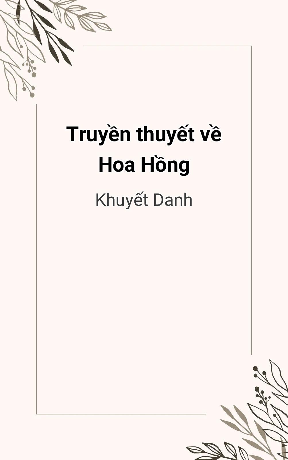 Truyền Thuyết Về Hoa Hồng