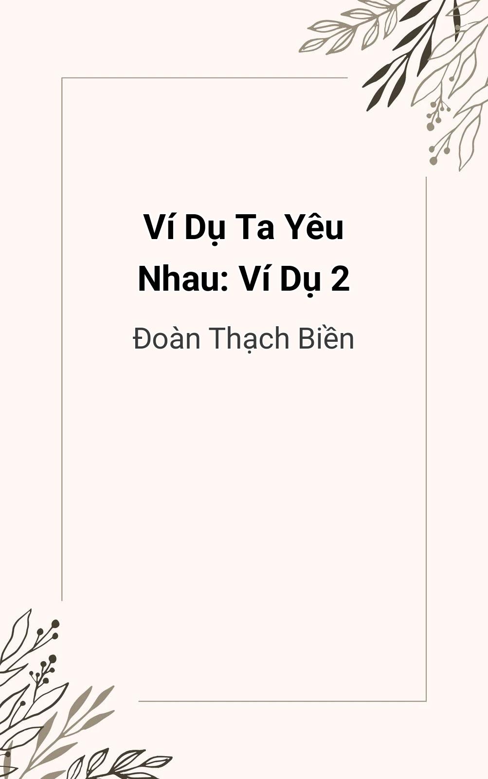 Ví Dụ Ta Yêu Nhau: Ví Dụ 2