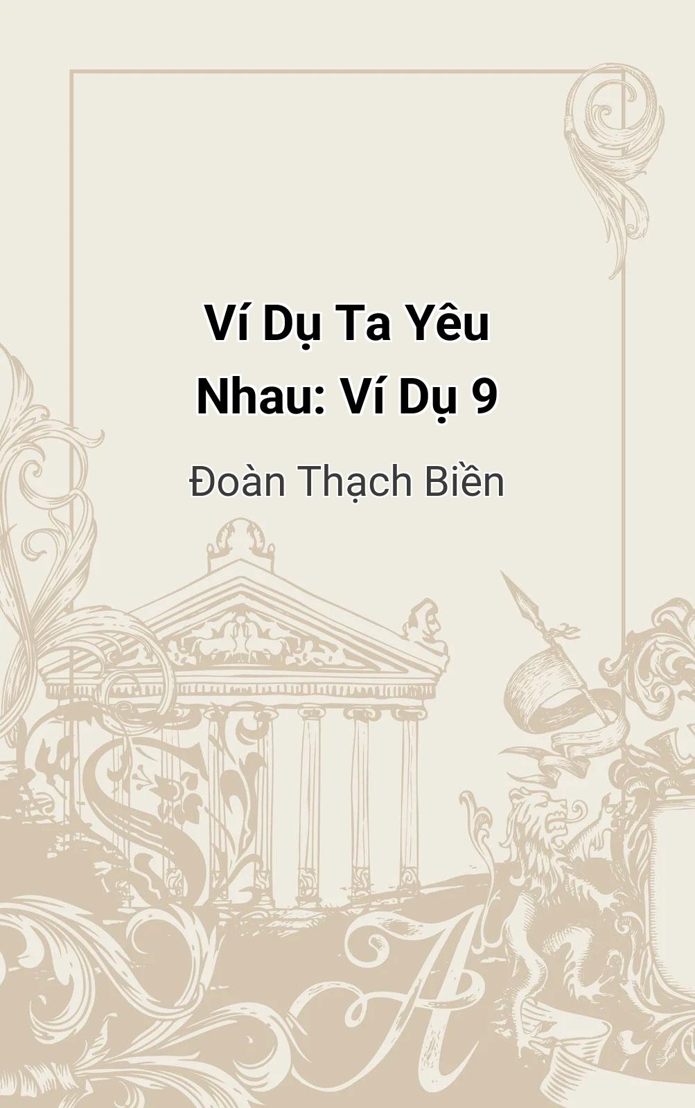 Ví Dụ Ta Yêu Nhau: Ví Dụ 9