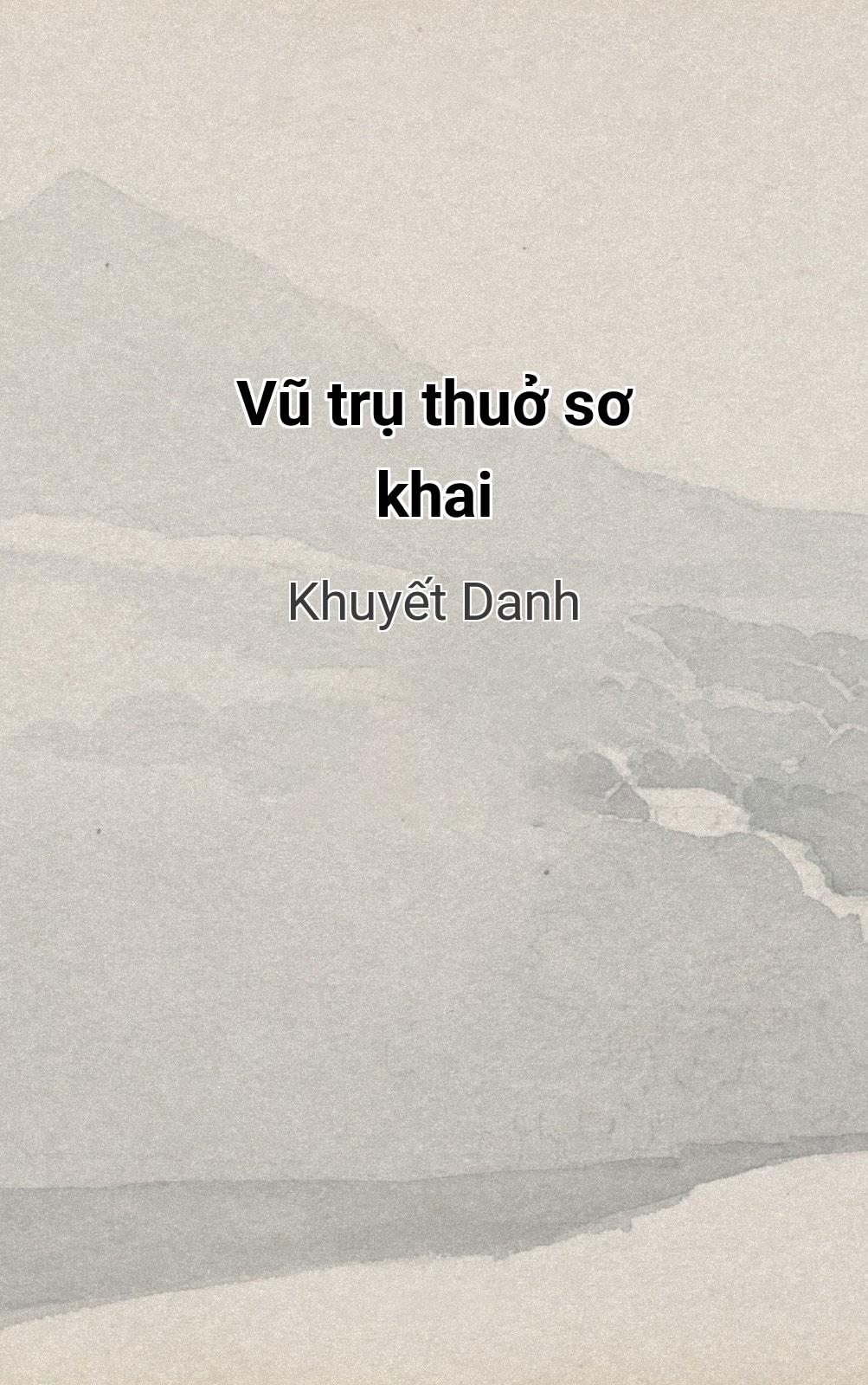 Vũ Trụ Thuở Sơ Khai