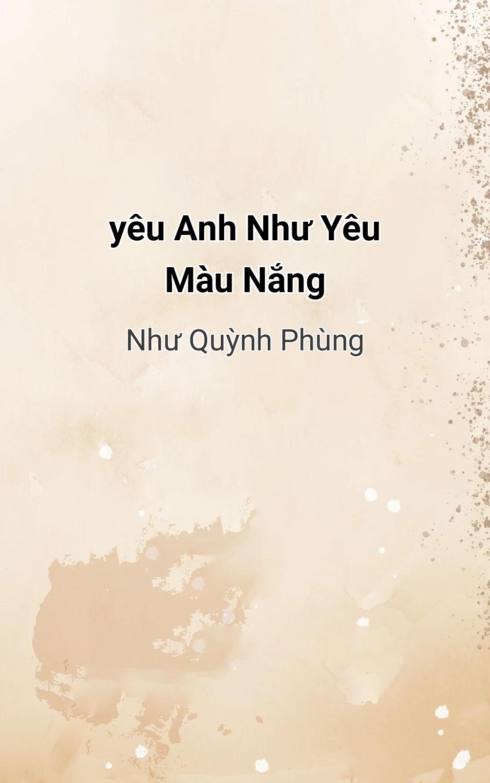 Yêu Anh Như Yêu Màu Nắng