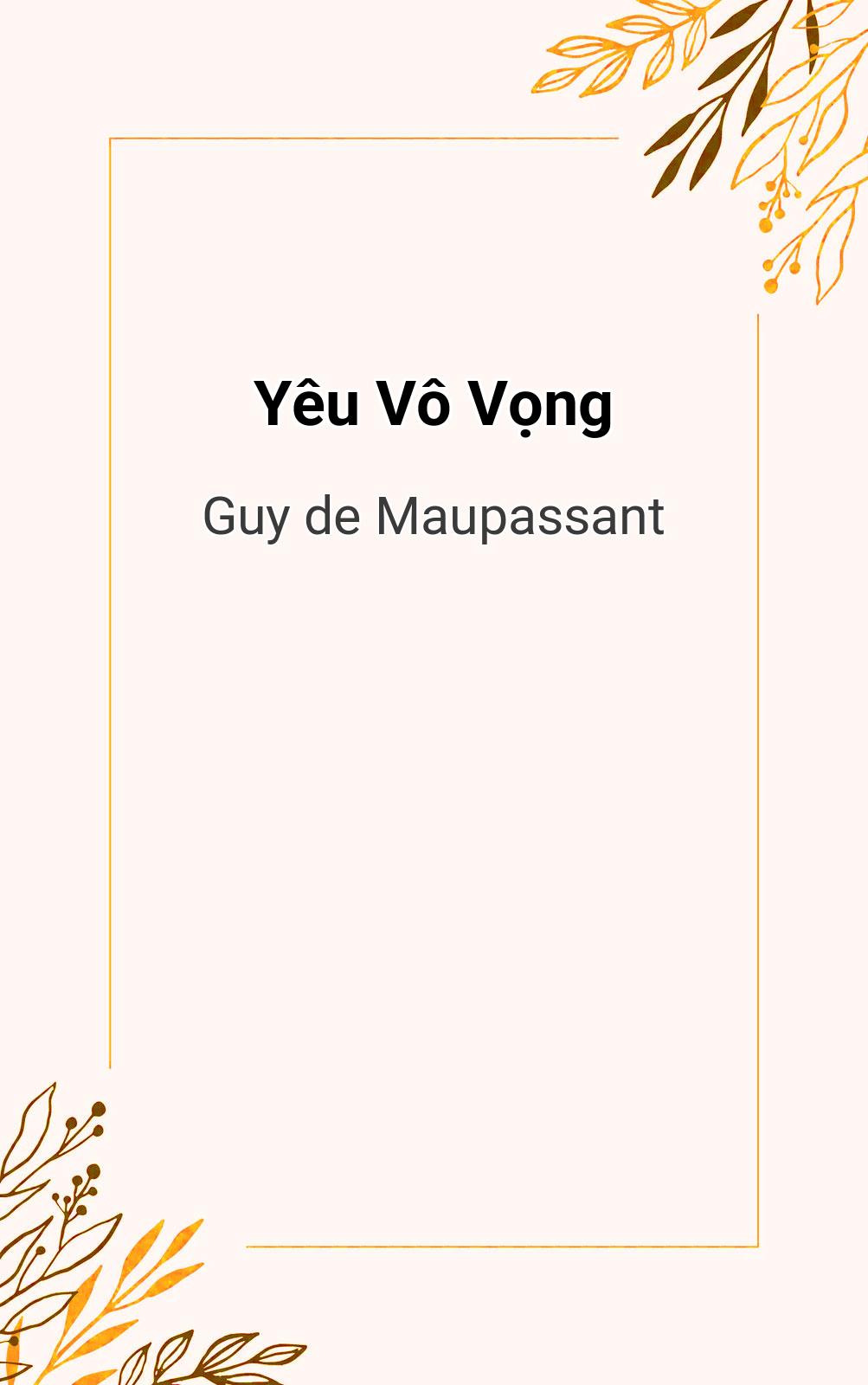 Yêu Vô Vọng