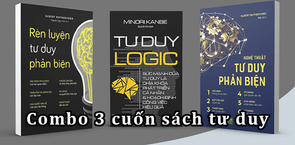 Combo 3 cuốn sách tư duy - Tư duy logic, Rèn luyện tư duy phản biện , Nghệ thuật tư duy phản biện